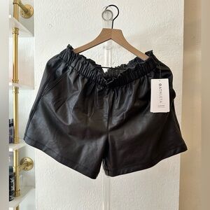 Athleta Faux Leather Shorts
